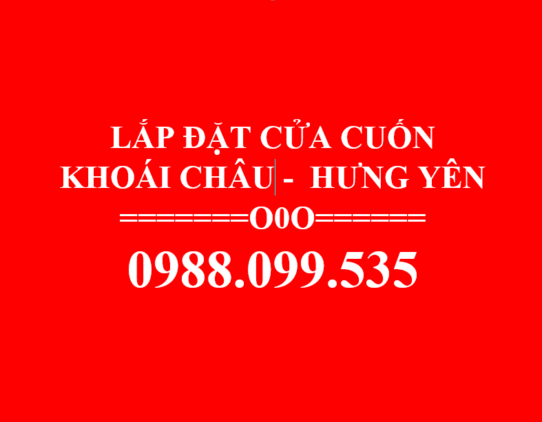 lap đặt cửa cuốn ở khoái châu hưng yên