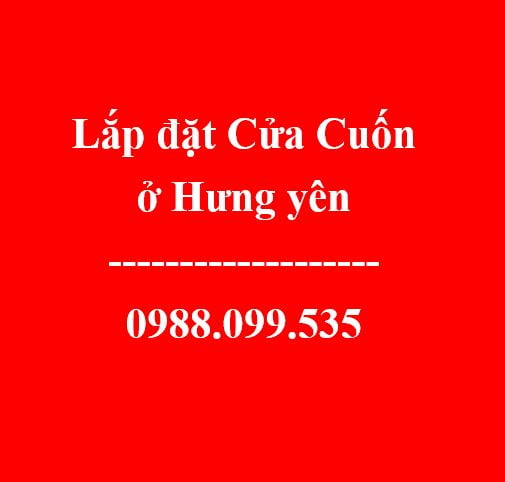 lắp đặt cửa cuốn hung yên