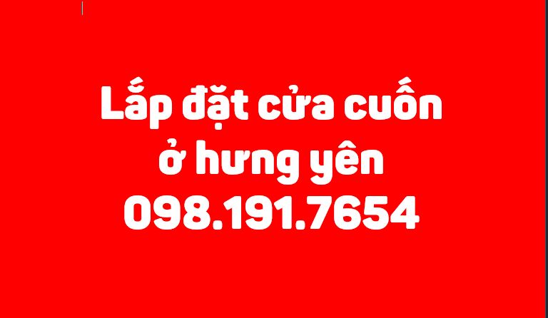 lắp đặt cửa cuốn ở hưng yên